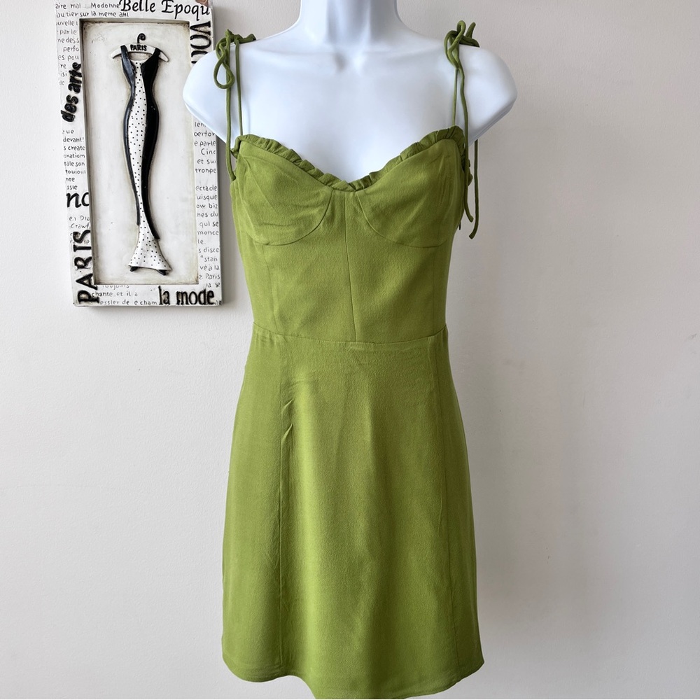 Wilfred Green Coquette Feminine Boho Mini Dress Size 8